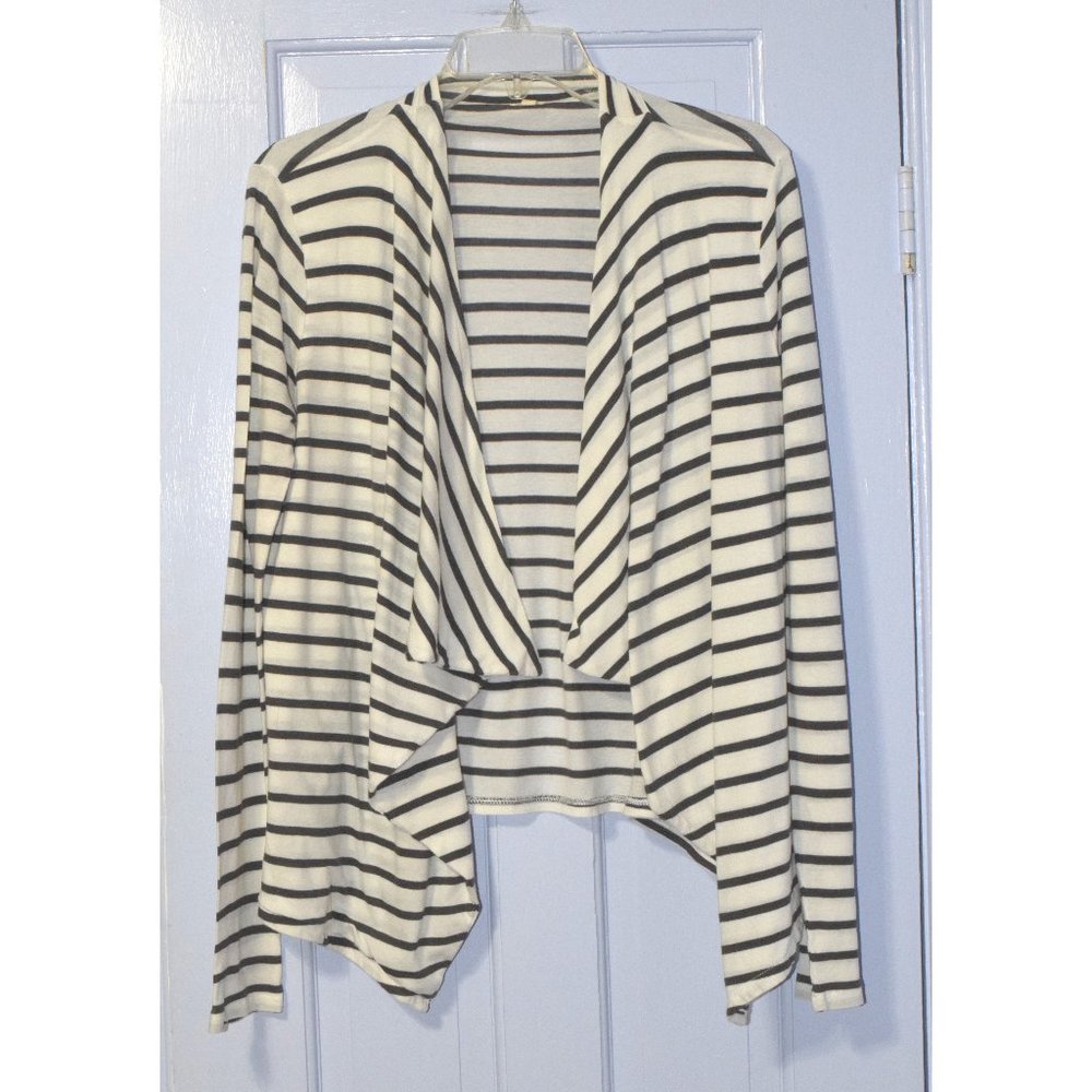 J Crew Striped Waterfall Jacket size Small